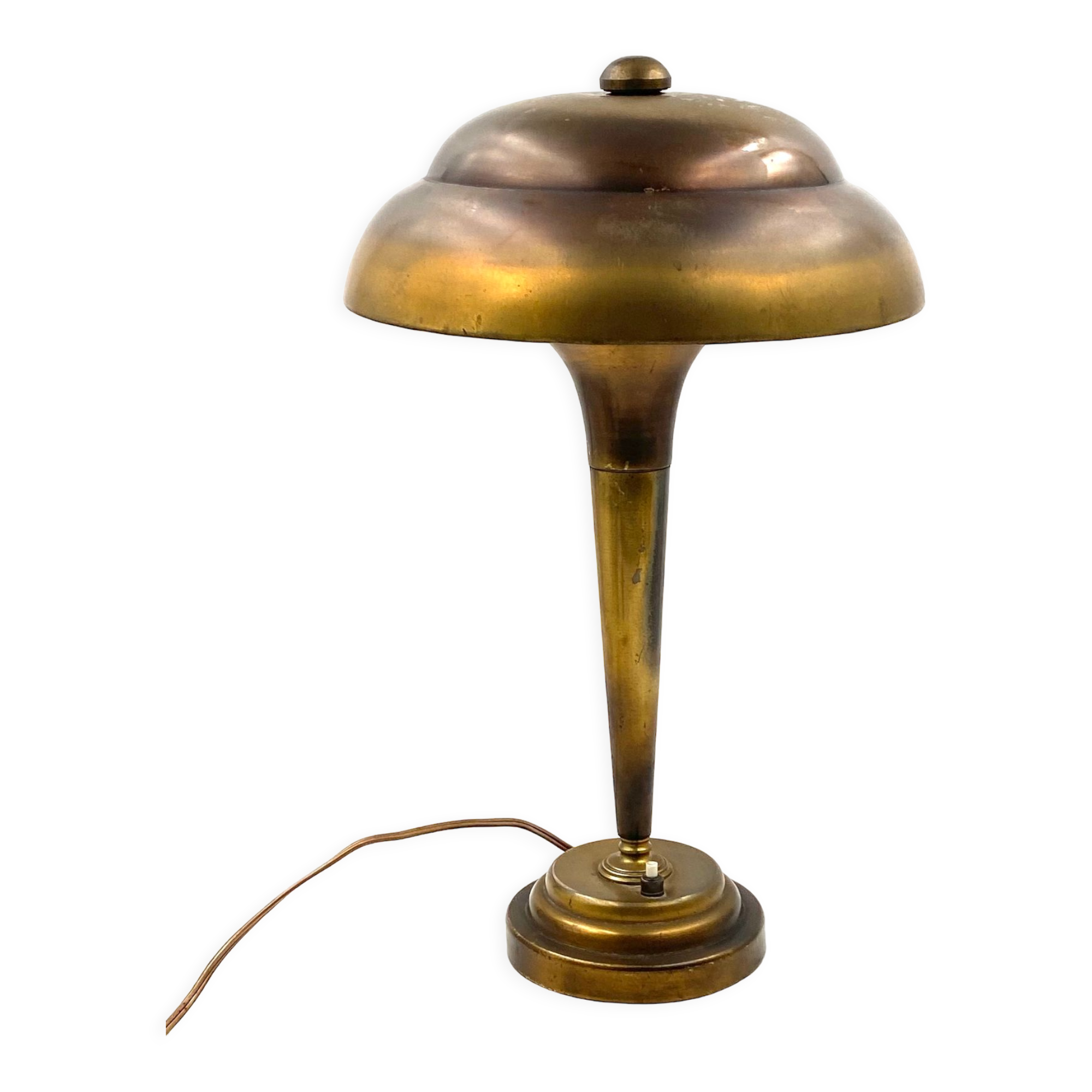 Mid-century brass table lamp, France ca. 1940