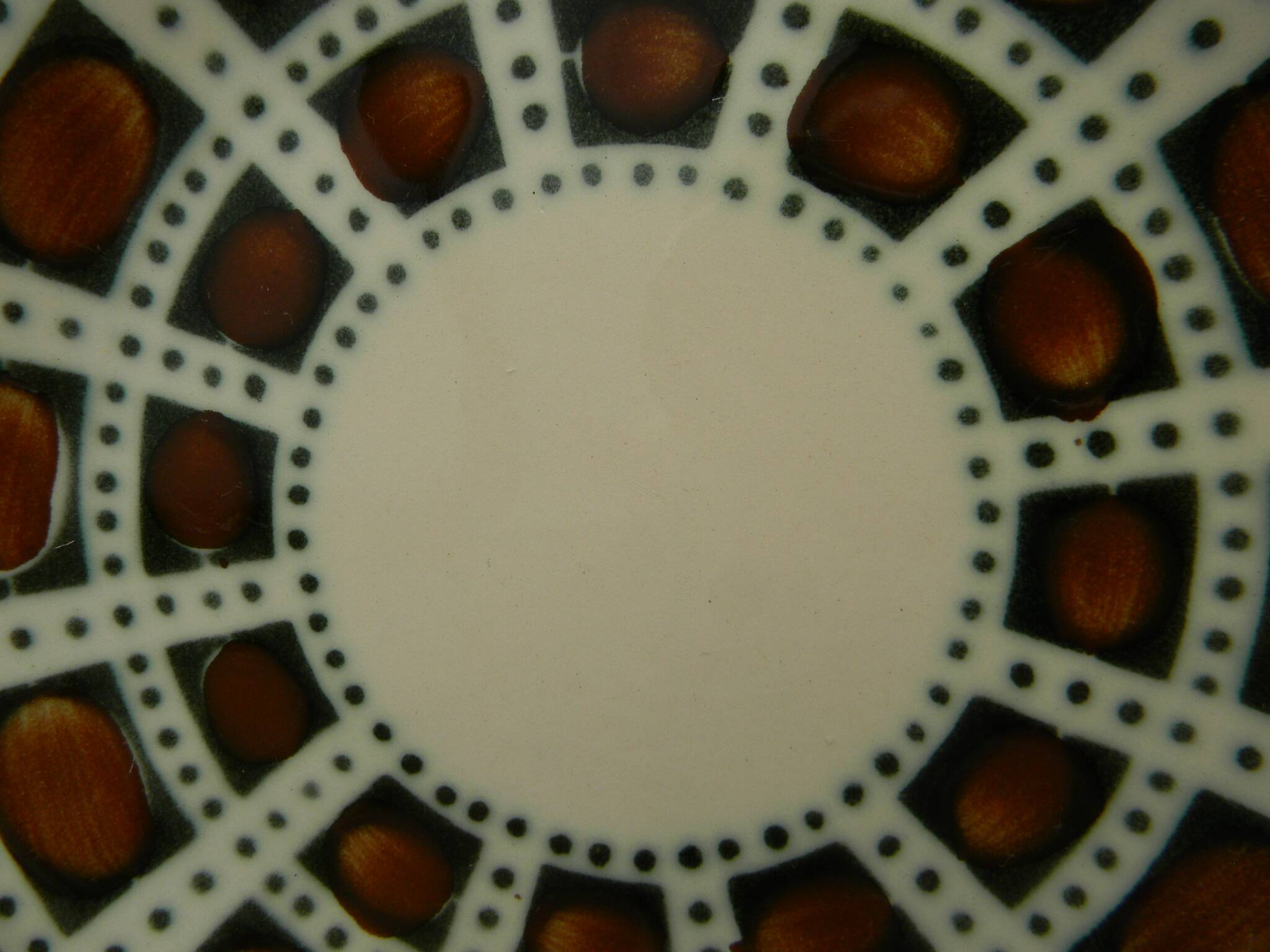 5 vintage ceramic dessert plates Boch Belgium