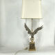 Pair of nickel eagle table lamps by Loevsky and Loevsky, 1970s