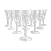 10 verres anciens a vin blanc