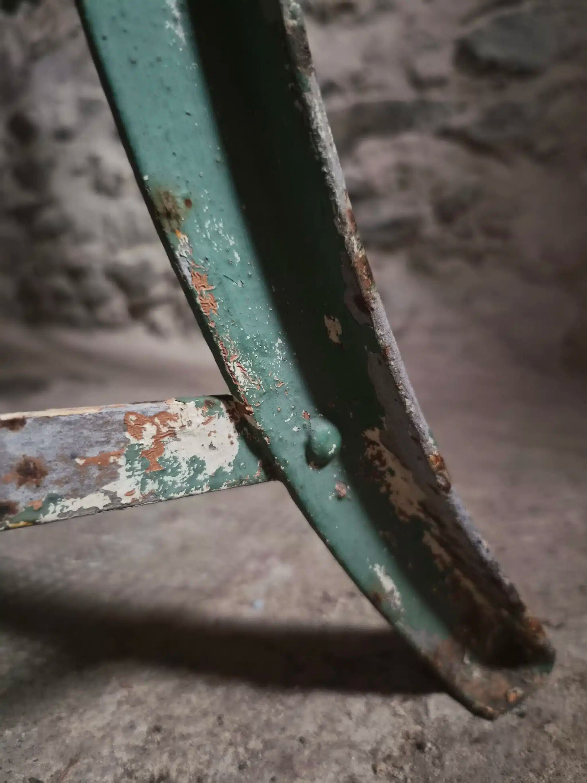 French garden bench in wood and iron, 1950s