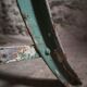 French garden bench in wood and iron, 1950s