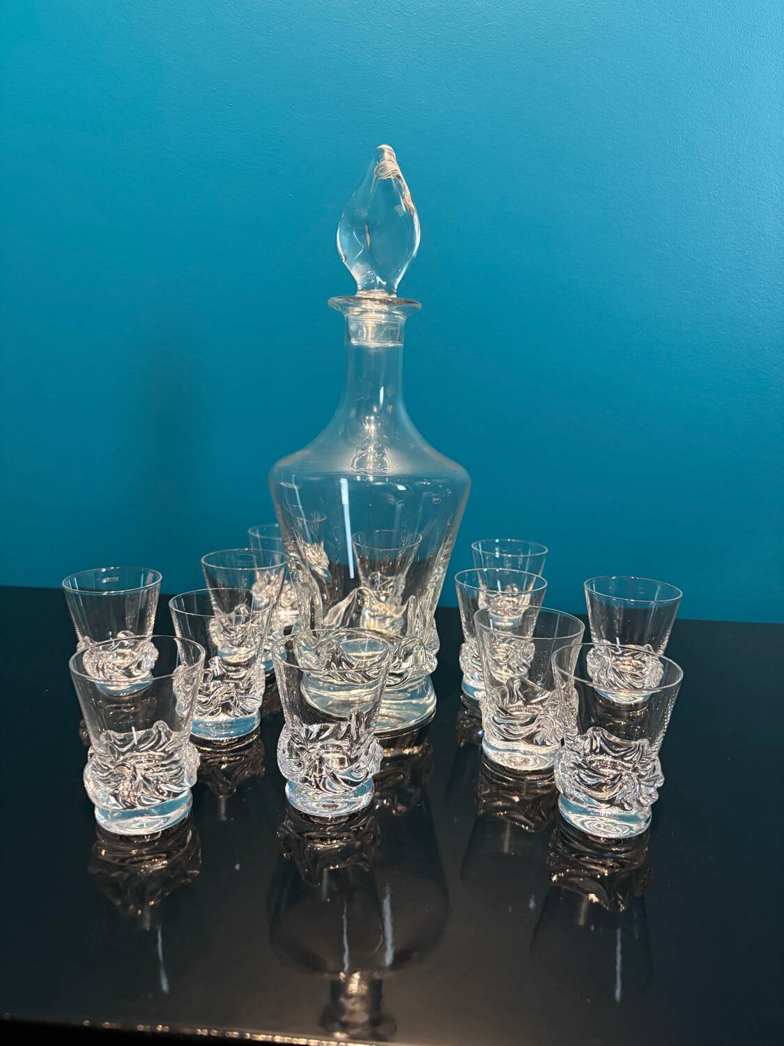 Daum liqueur service, 1950s