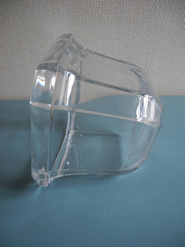 Ancien vase cache pot cristal déco vintage french crystal flower pot