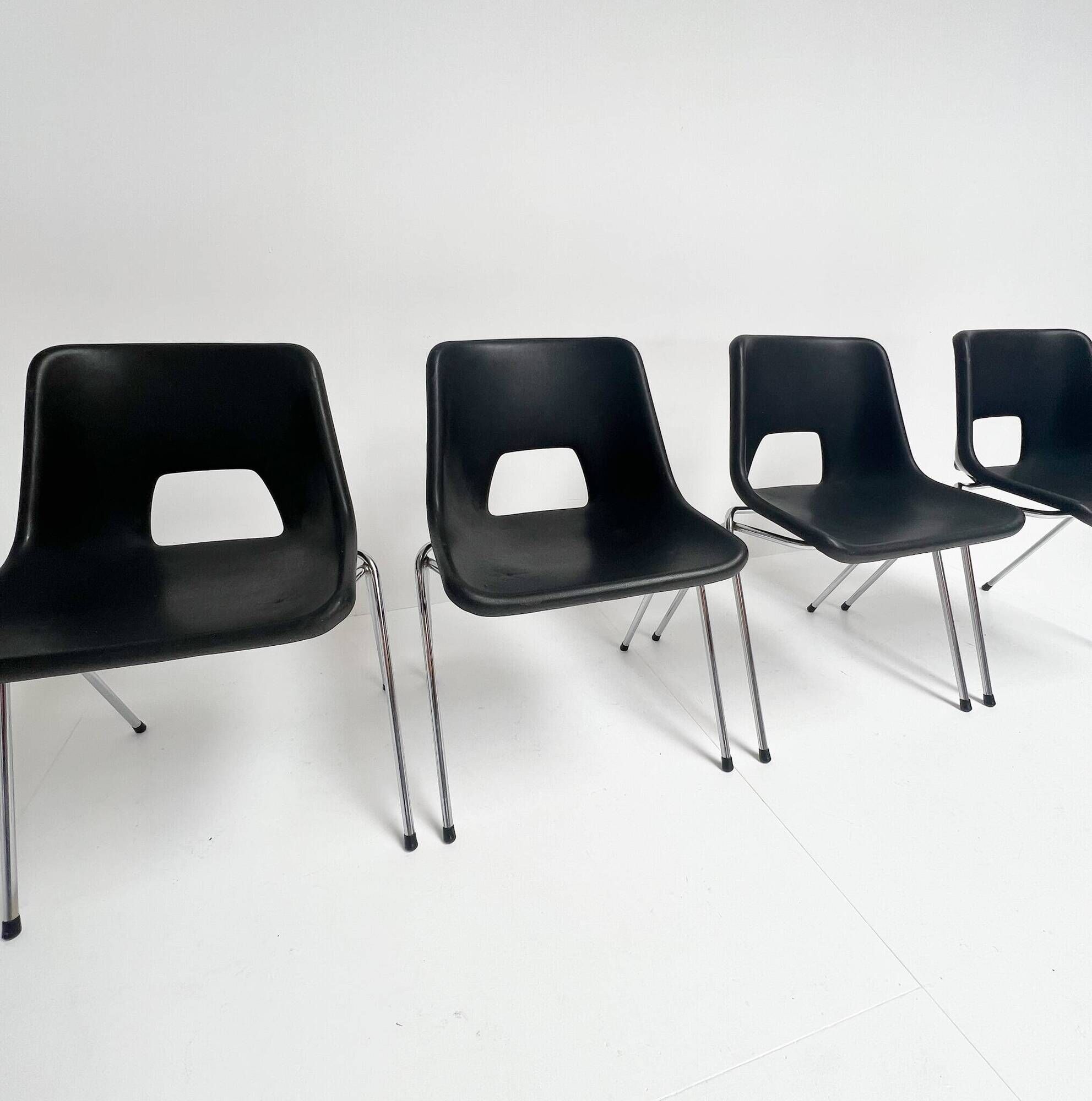 Set of 4 Järvo chairs by Niels Gammelgaard, 1980s