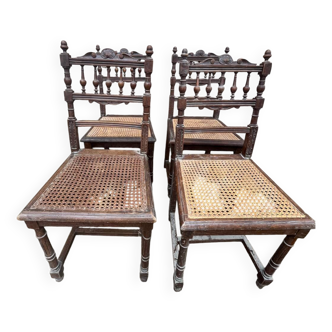 Chaises cannée