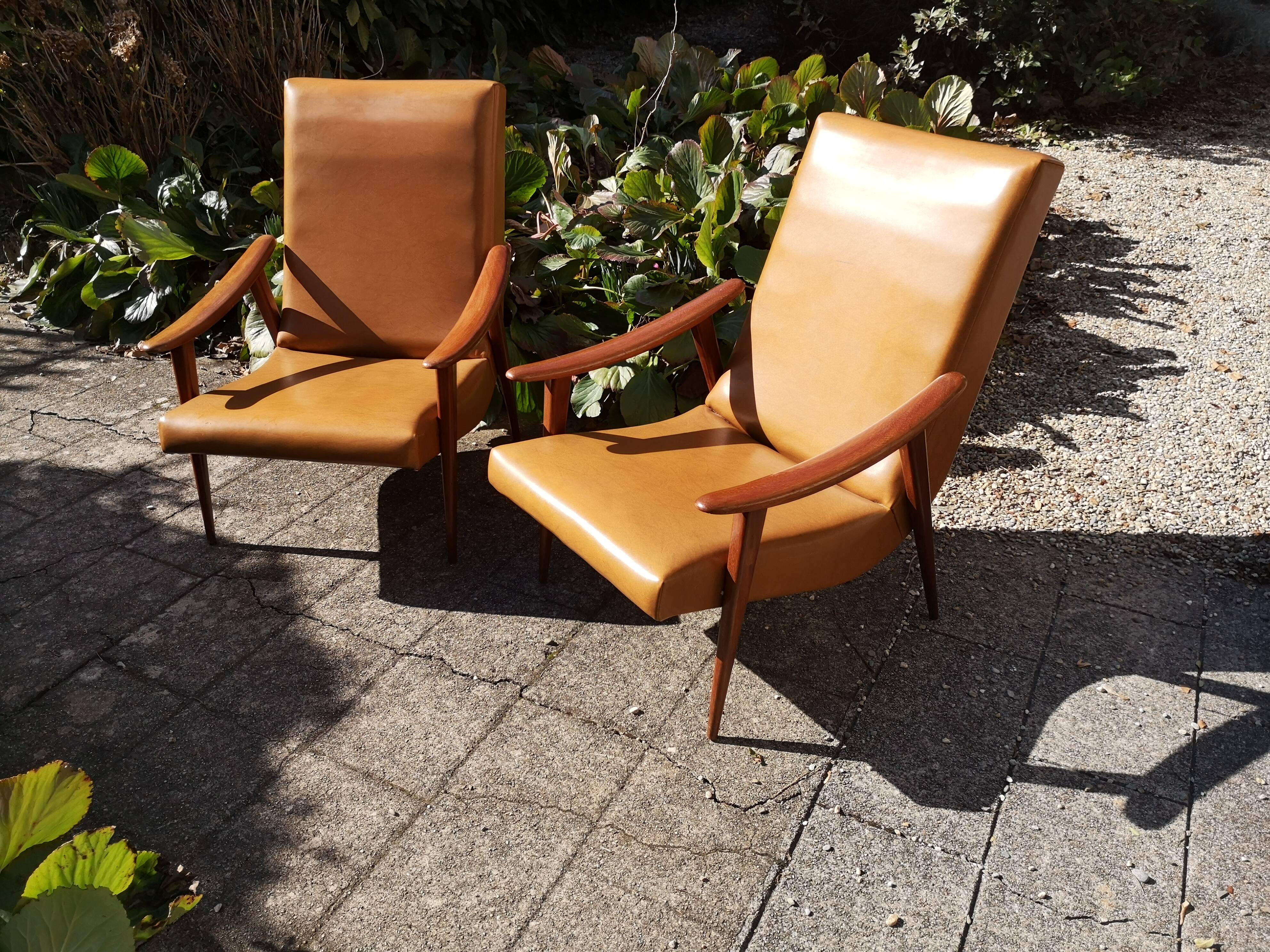 Pair of scandinavian armchairs