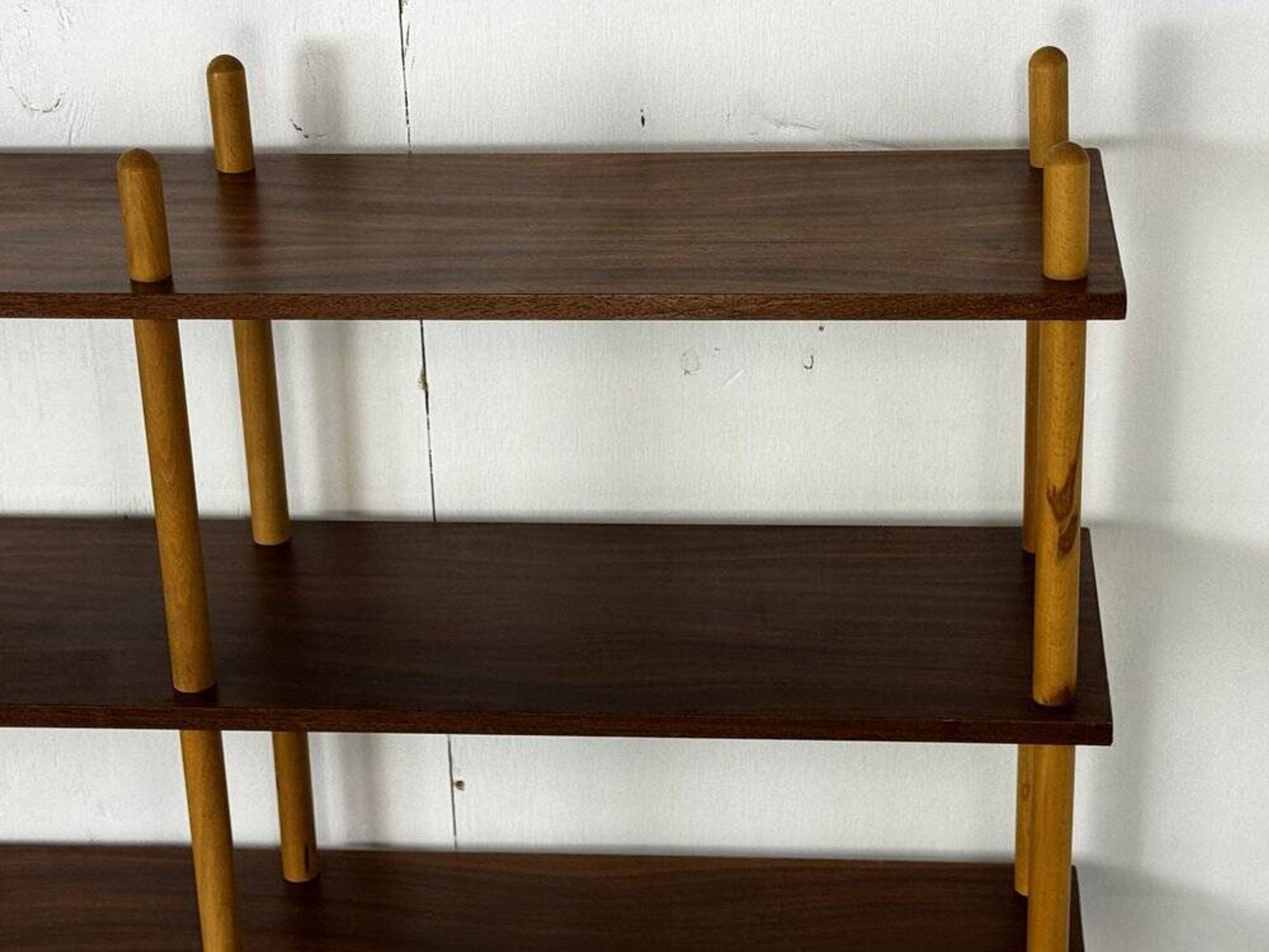 Mid-century modernist teak stick wall cabinet attributed to Willem Lutjens for Gouda Den Boer, 1950s