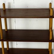 Mid-century modernist teak stick wall cabinet attributed to Willem Lutjens for Gouda Den Boer, 1950s