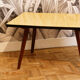 Formica coffee table, compass legs