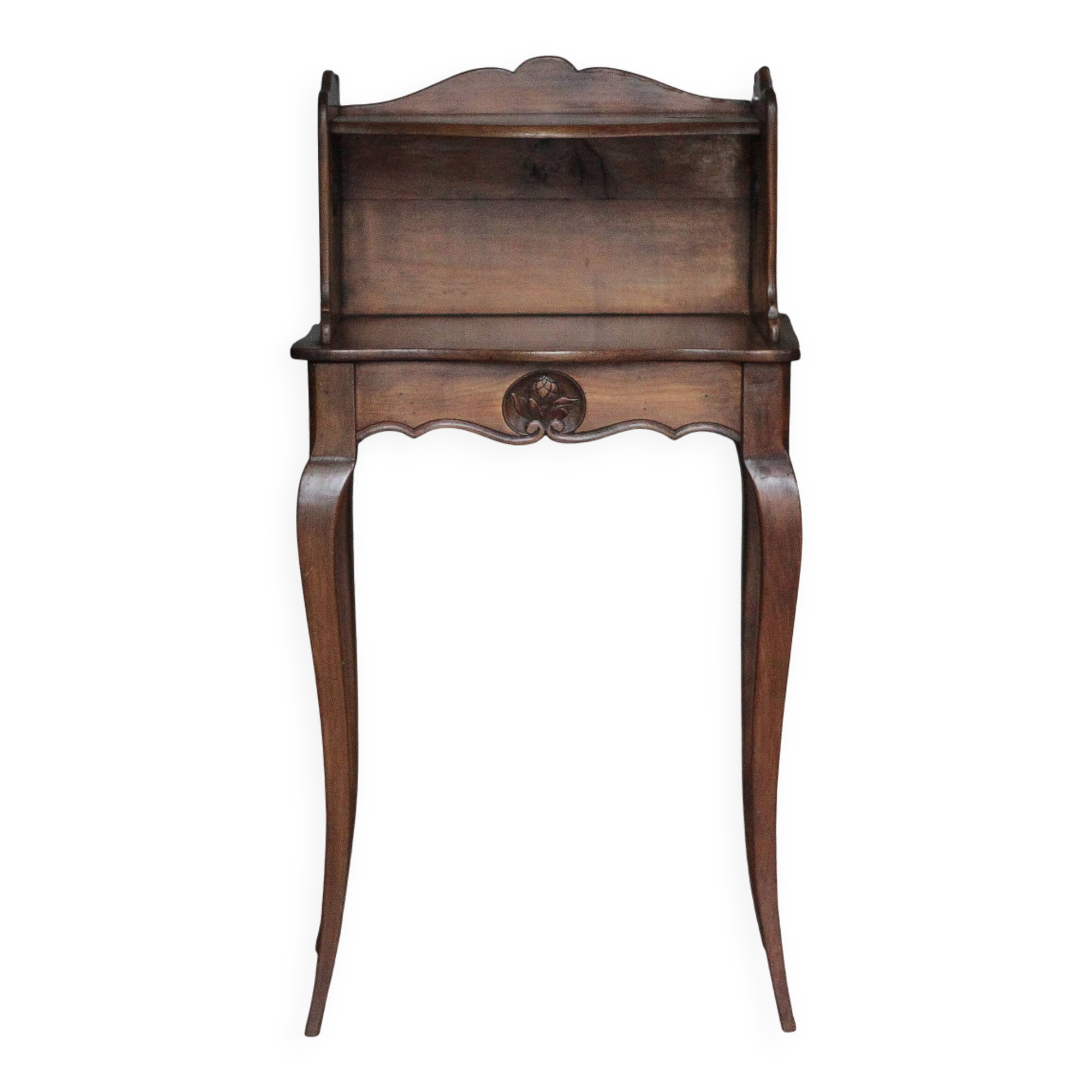 Bedside table, nightstand wood, accent furniture, antique furniture.