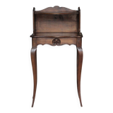 Bedside table, nightstand wood, accent furniture, antique furniture.