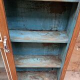 Old Art Deco display case in Burmese teak