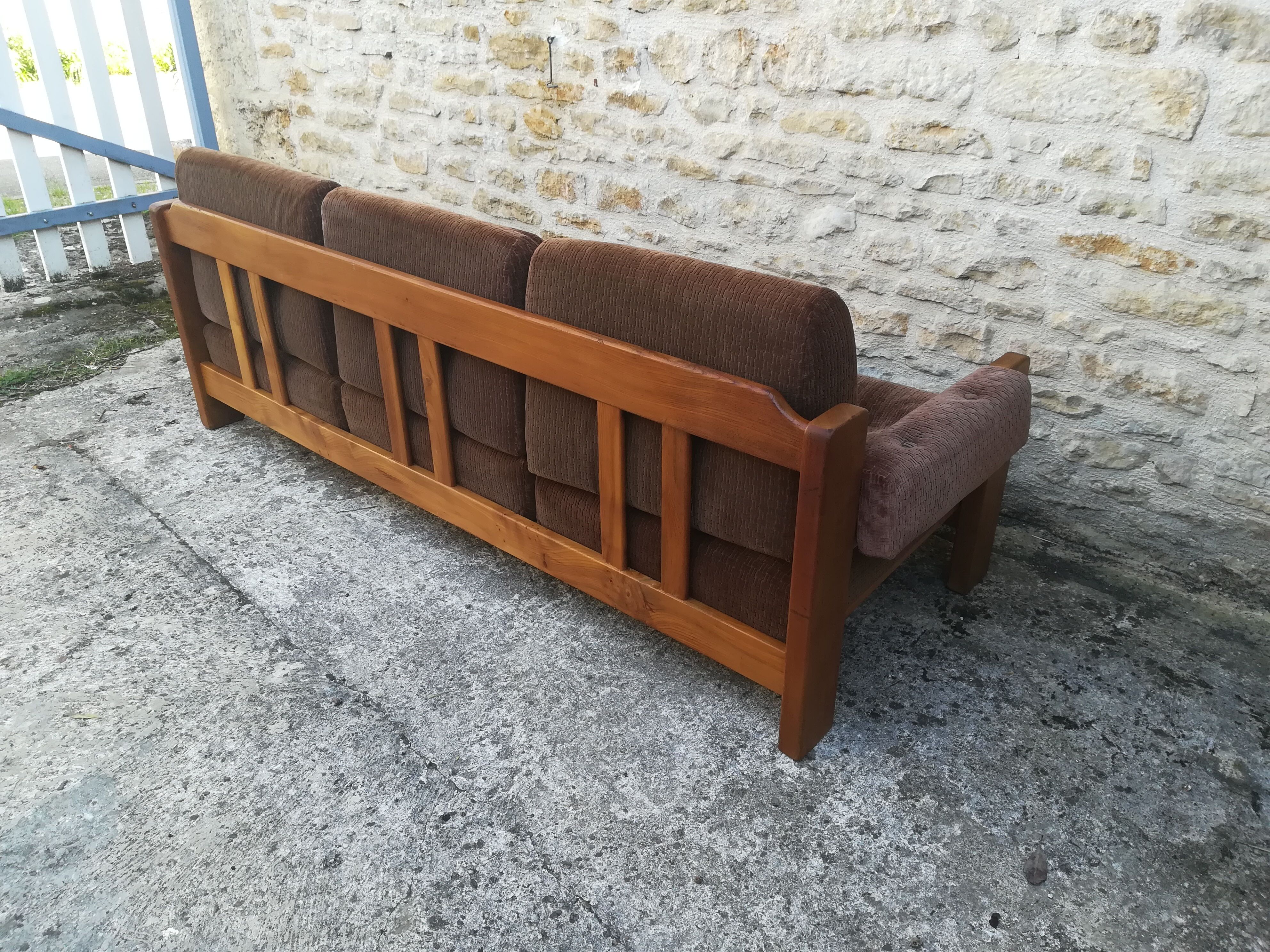 Scandinavian elm sofa