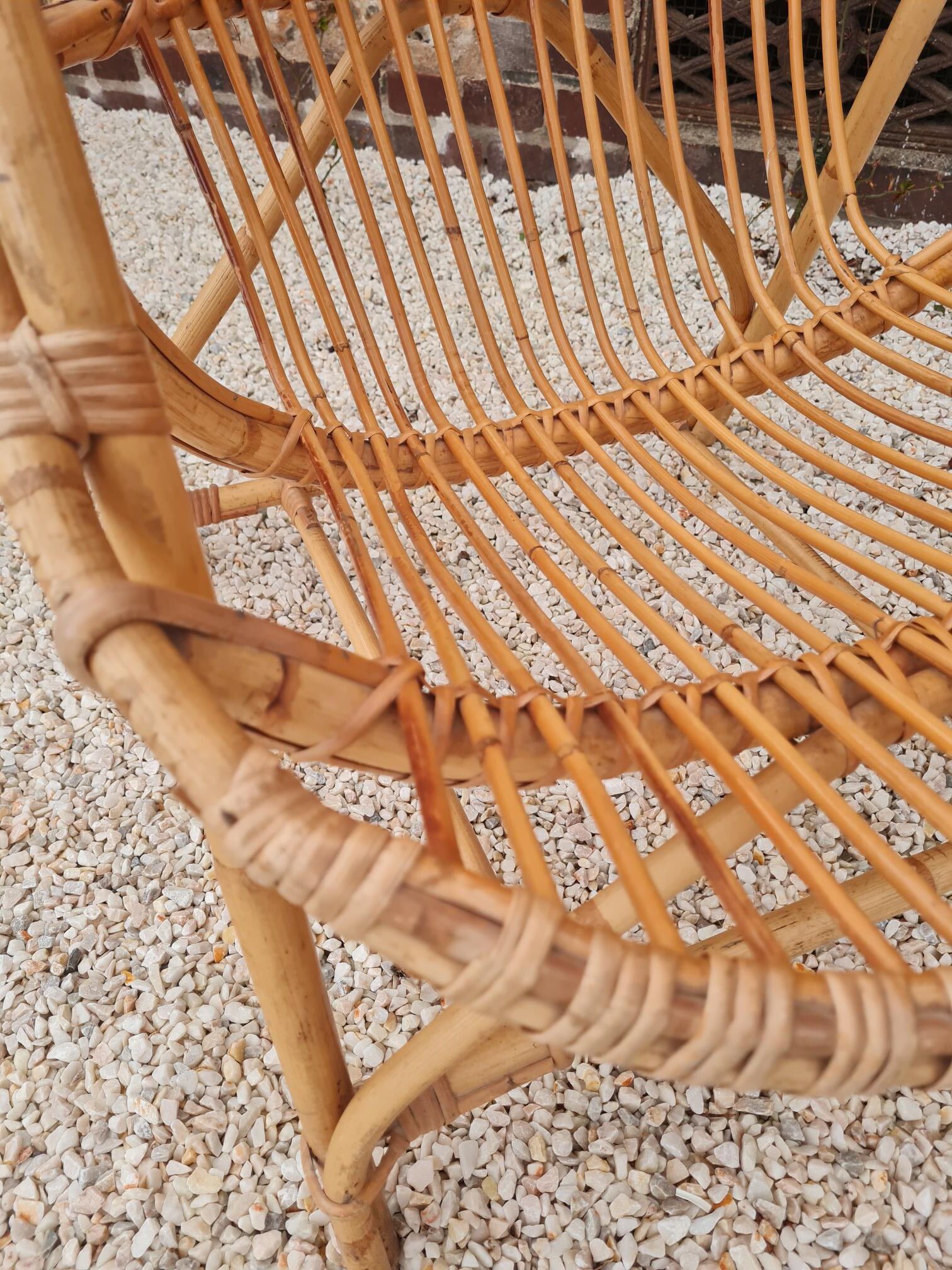 Rattan armchair 1960