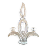 Glass torch candle holder 1950