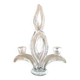Glass torch candle holder 1950