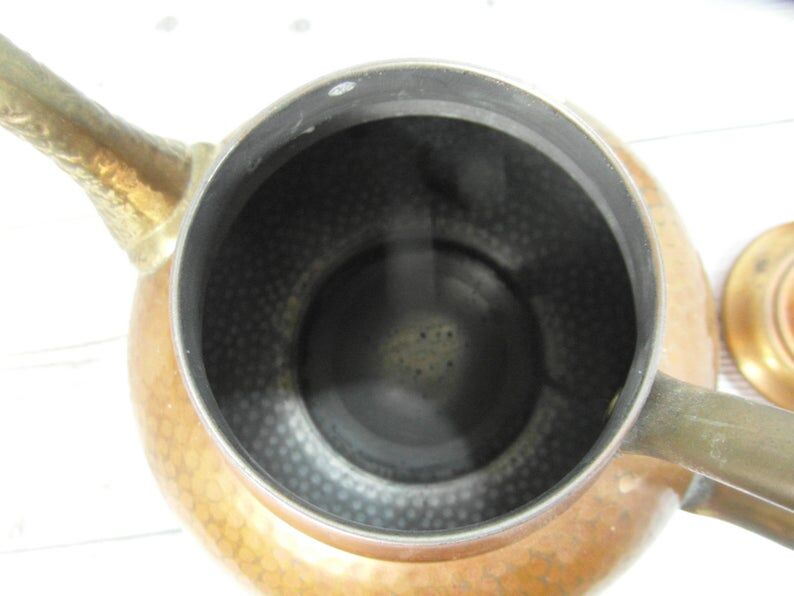 Vintage copper teapot