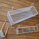 Grille étagère support de rangement mural, déco style 1980