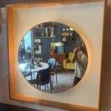 Large vintage backlit mirror
