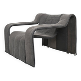 Danish design KEBE steeltube graphic upholstered lounge chair