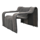 Danish design KEBE steeltube graphic upholstered lounge chair