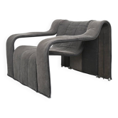 Chaise longue rembourrée en tube d'acier au design danois KEBE