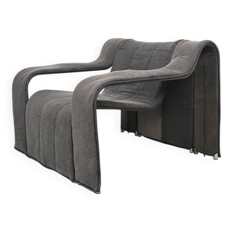 Danish design KEBE steeltube graphic upholstered lounge chair