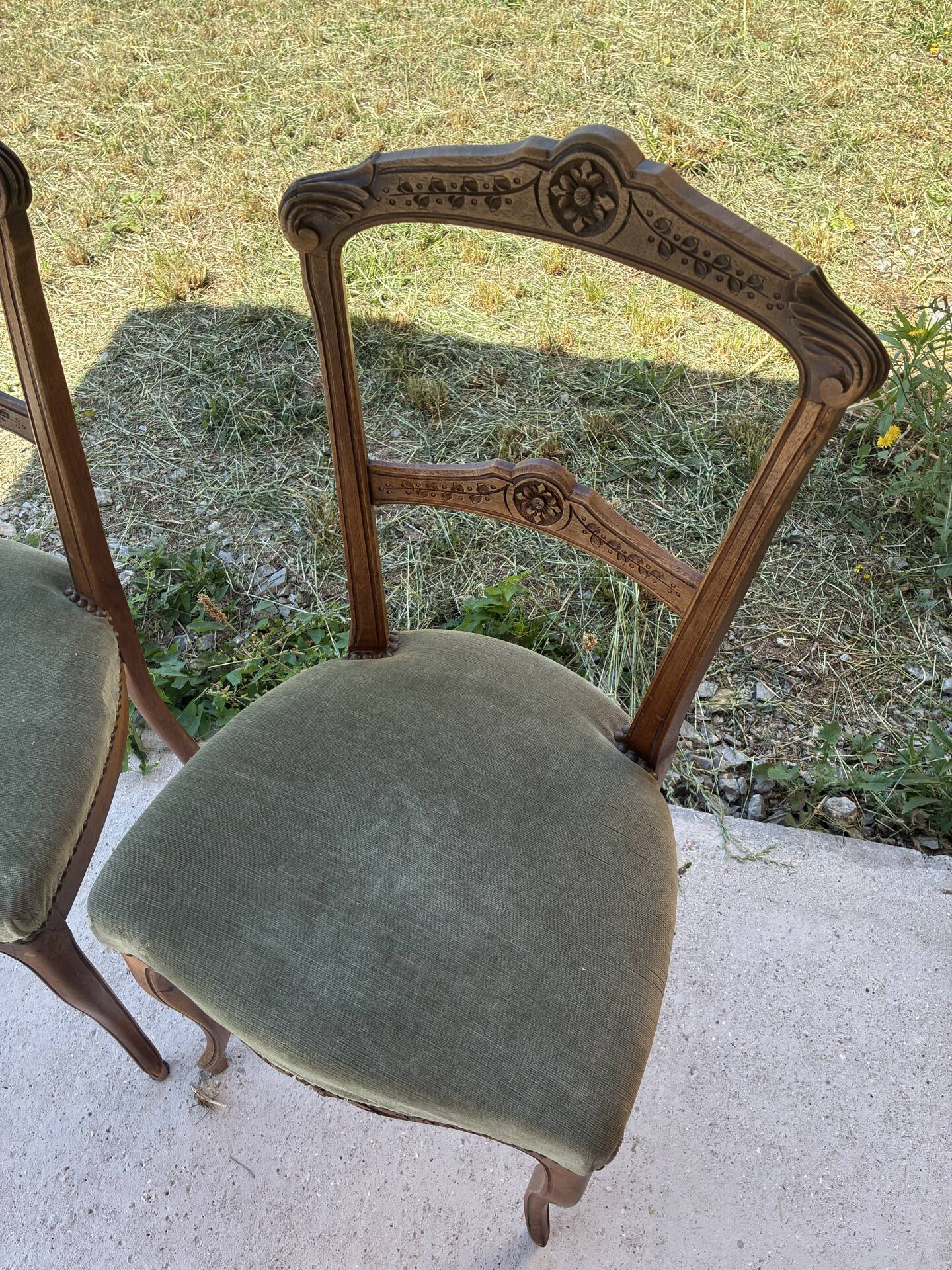 Pair of Louis XV style chairs