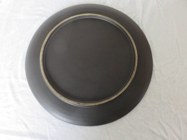 André Baud, Vallauris, grand plat en céramique, faïence émaillée, 1950 1960