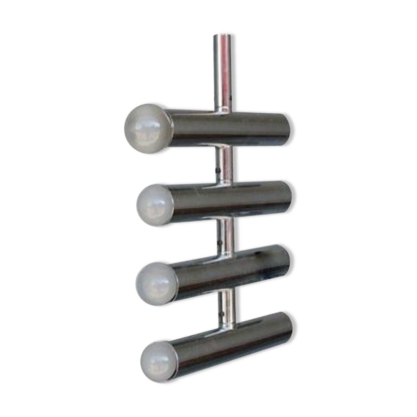 Chrome chandelier vintage 1970 swivel design