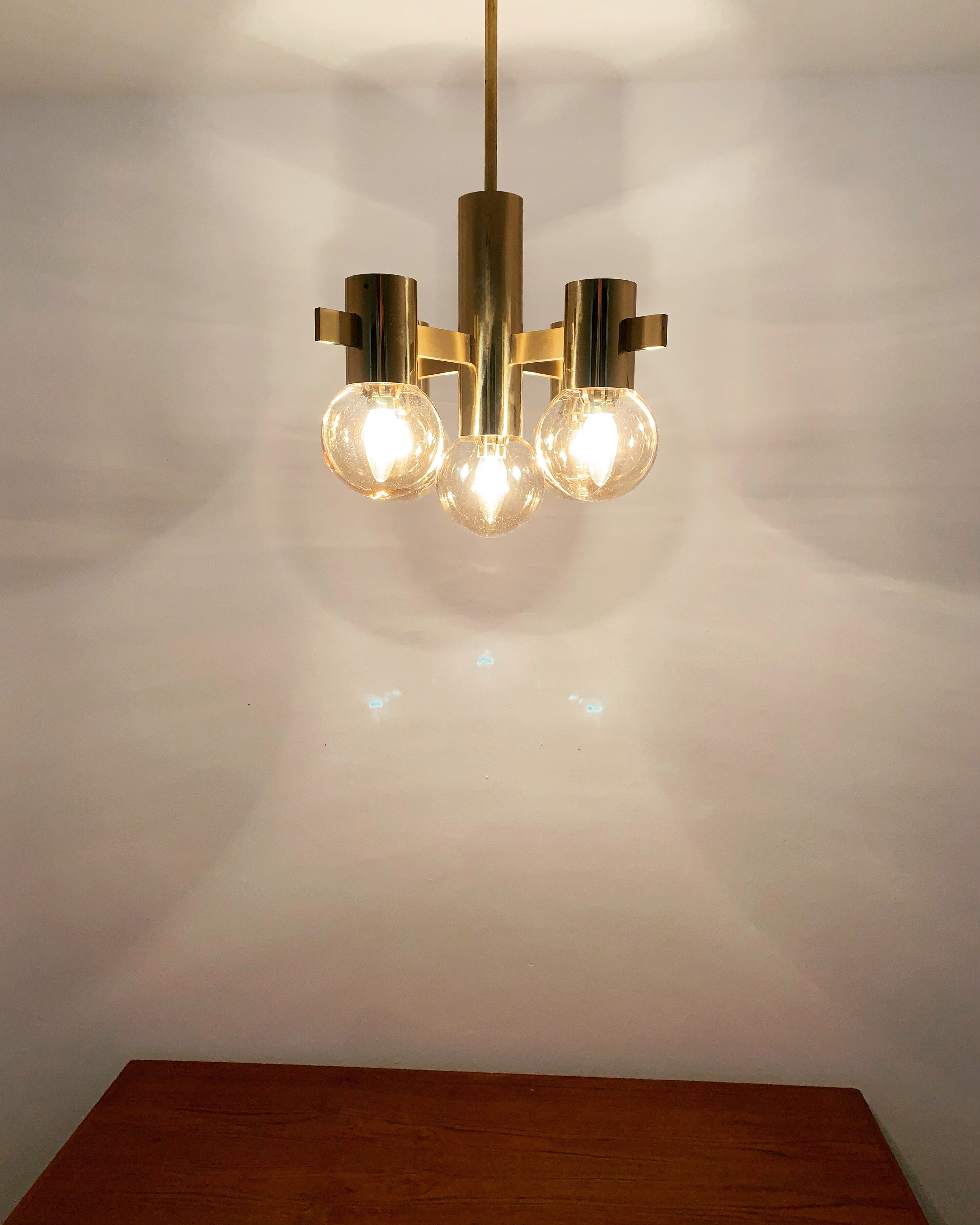 Swedish brass chandelier model 1892 by Hans Agne Jakobsson