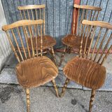 Set of 4 chairs vintage bistro Baumann tacoma 1960s