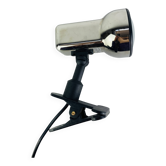 Vintage chrome metal clip-on spotlight