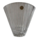 Lead crystal fan vase - Cristal d'Arques, 1980s