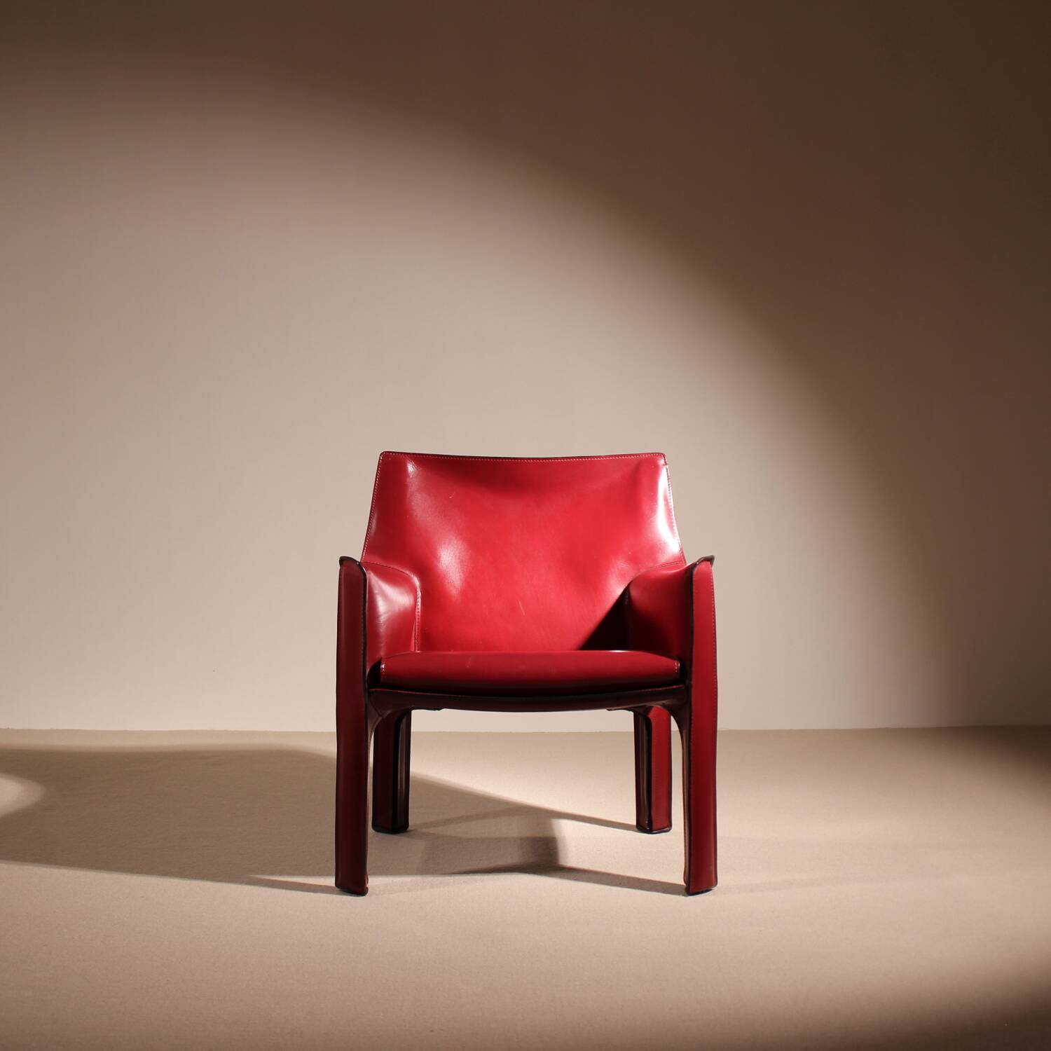 Fauteuil en cuir 'CAB 414' par Mario Bellini pour Cassina | Italie 1982