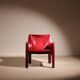 Fauteuil en cuir 'CAB 414' par Mario Bellini pour Cassina | Italie 1982