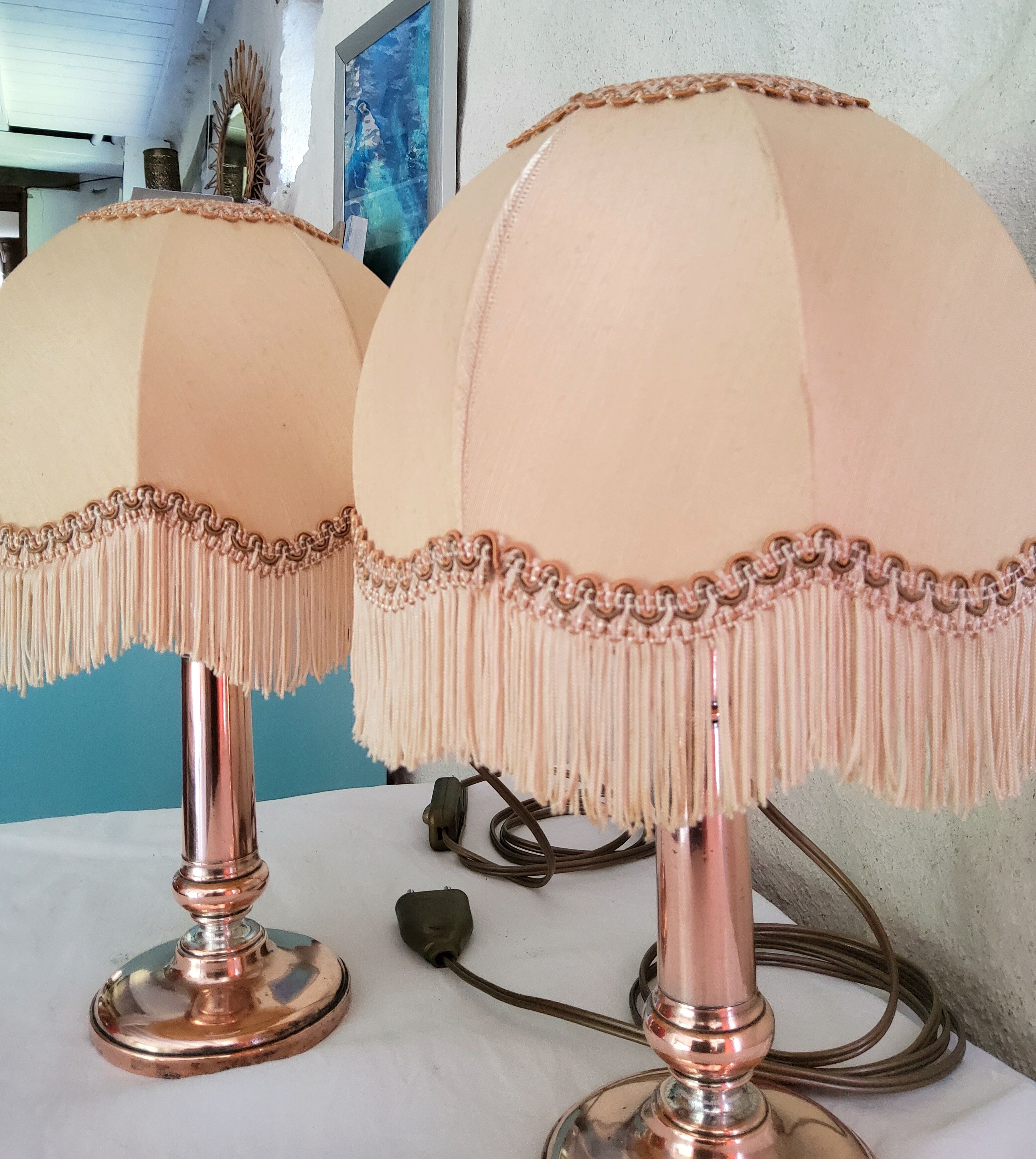 Pair of vintage lamps