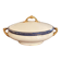 Small Soup Tureen Porcelain Limoges Blue Gold Betoule & Legrand France 1/2