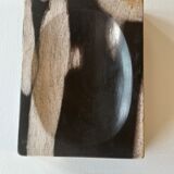 Symmetrical multicolored petrified wood soap dish