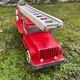 Fire truck with wooden ladder