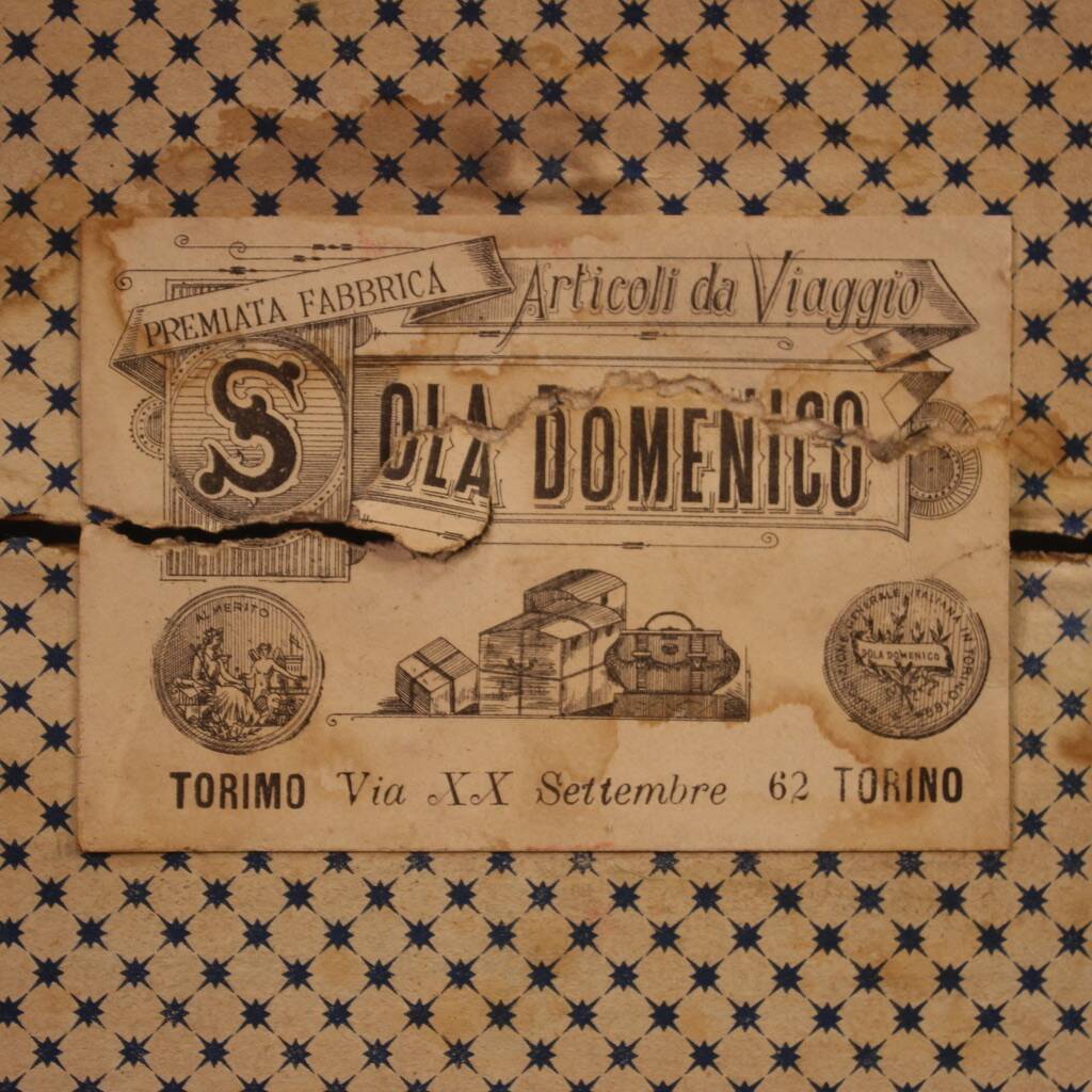 Large wooden trunk from the 20th century