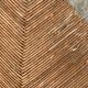 Pair of antique low fire chairs made of wood and straw