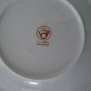 4 Flat flat enamel enamel porcelain from Sologne France 70/80 years