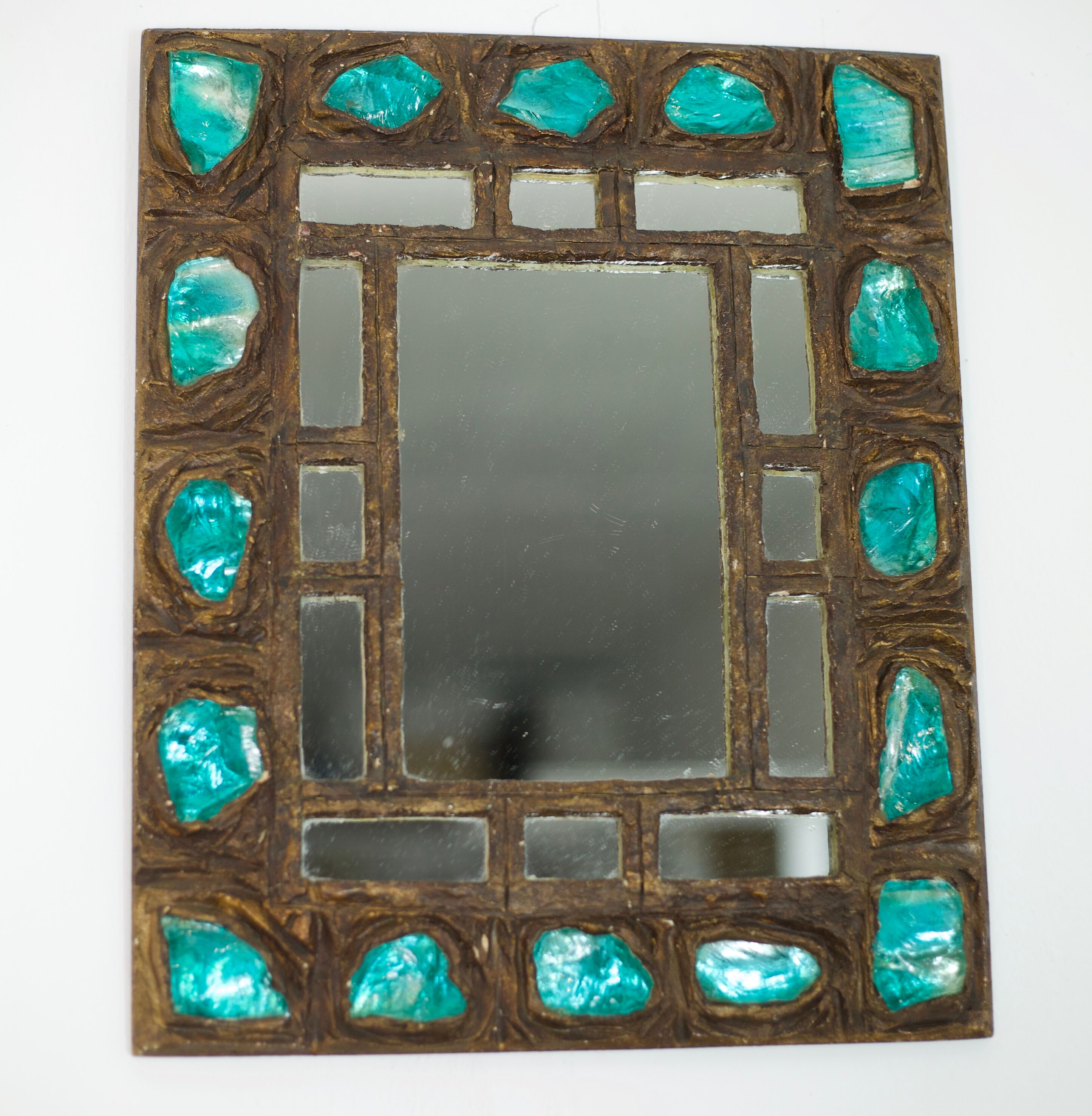 Mirror resin years 60 - 29X36cm