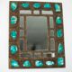 Mirror resin years 60 - 29X36cm