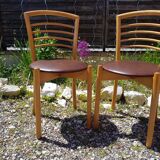 Paire ancienne de chaises EKA Wohnmobef