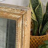 19th century mercury mirror patinated trumeau