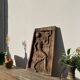 Door in low relief dancer style art deco 1930 wooden