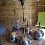 Set of 4 real STAFF pendant lights from the 70s